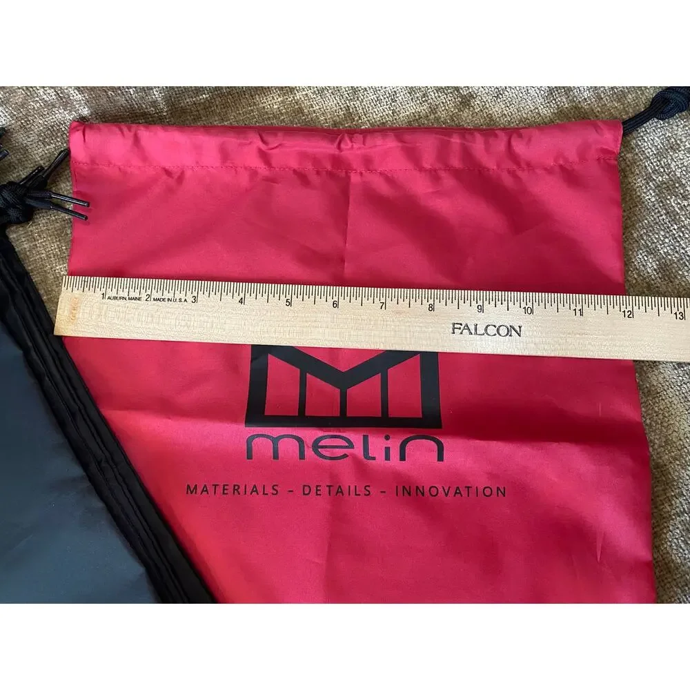 Lot of 6 Melin Hat Dust Bags Drawstring Storage Bags 5 Black 1 Red OEM